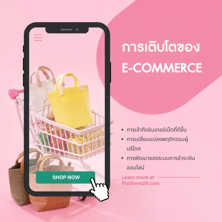 การเติบโตของ E-Commerce ในประเทศไทย ยุคทองของการค้าออนไลน์