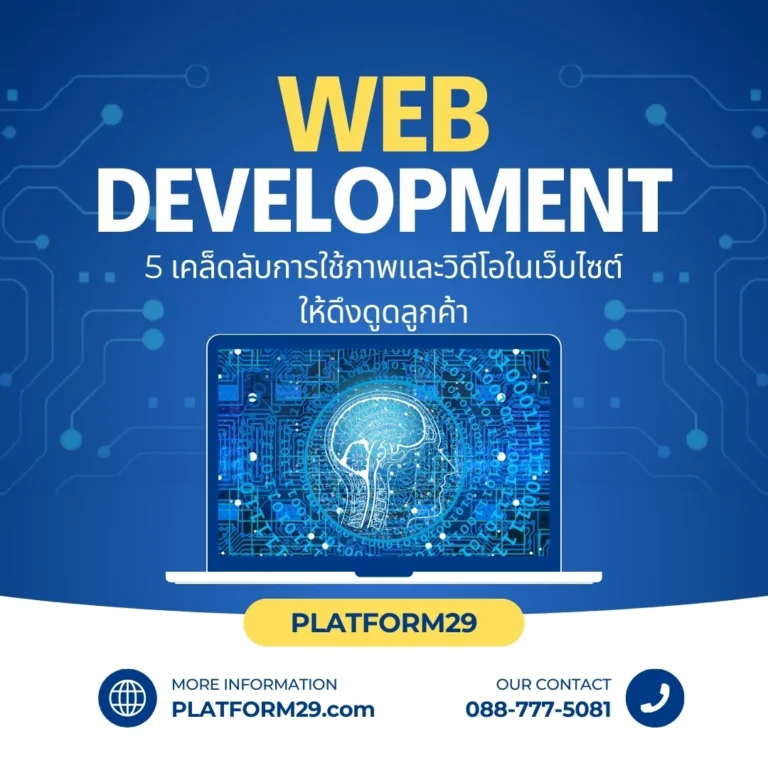 การใช้ภาพและวิดีโอในเว็บไซต์