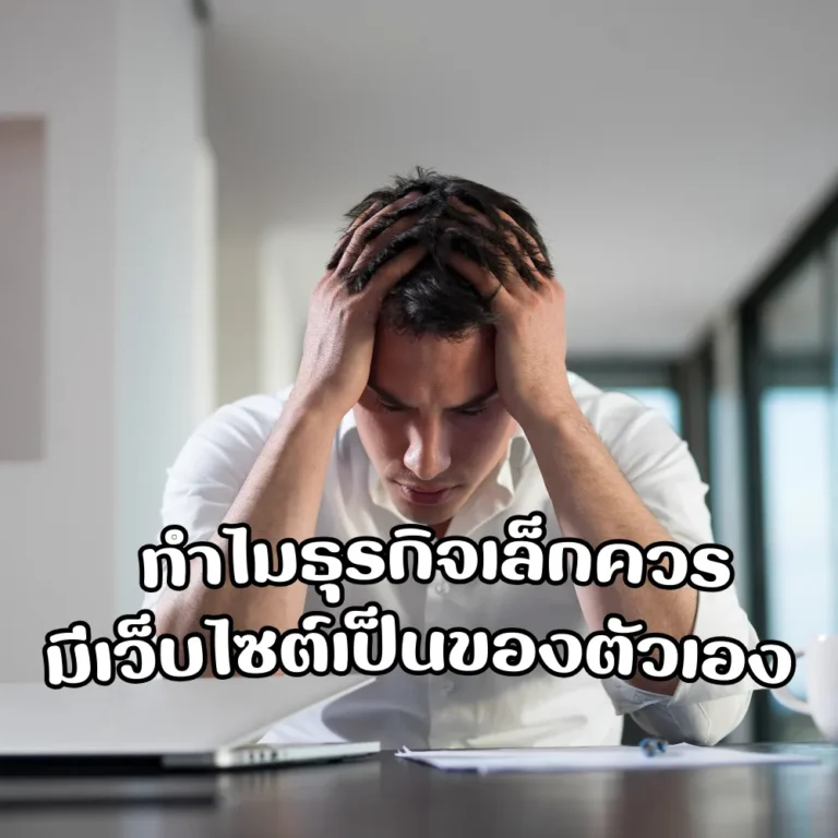 ทำไมธุรกิจเล็กควรมีเว็บไซต์เป็นของตัวเอง